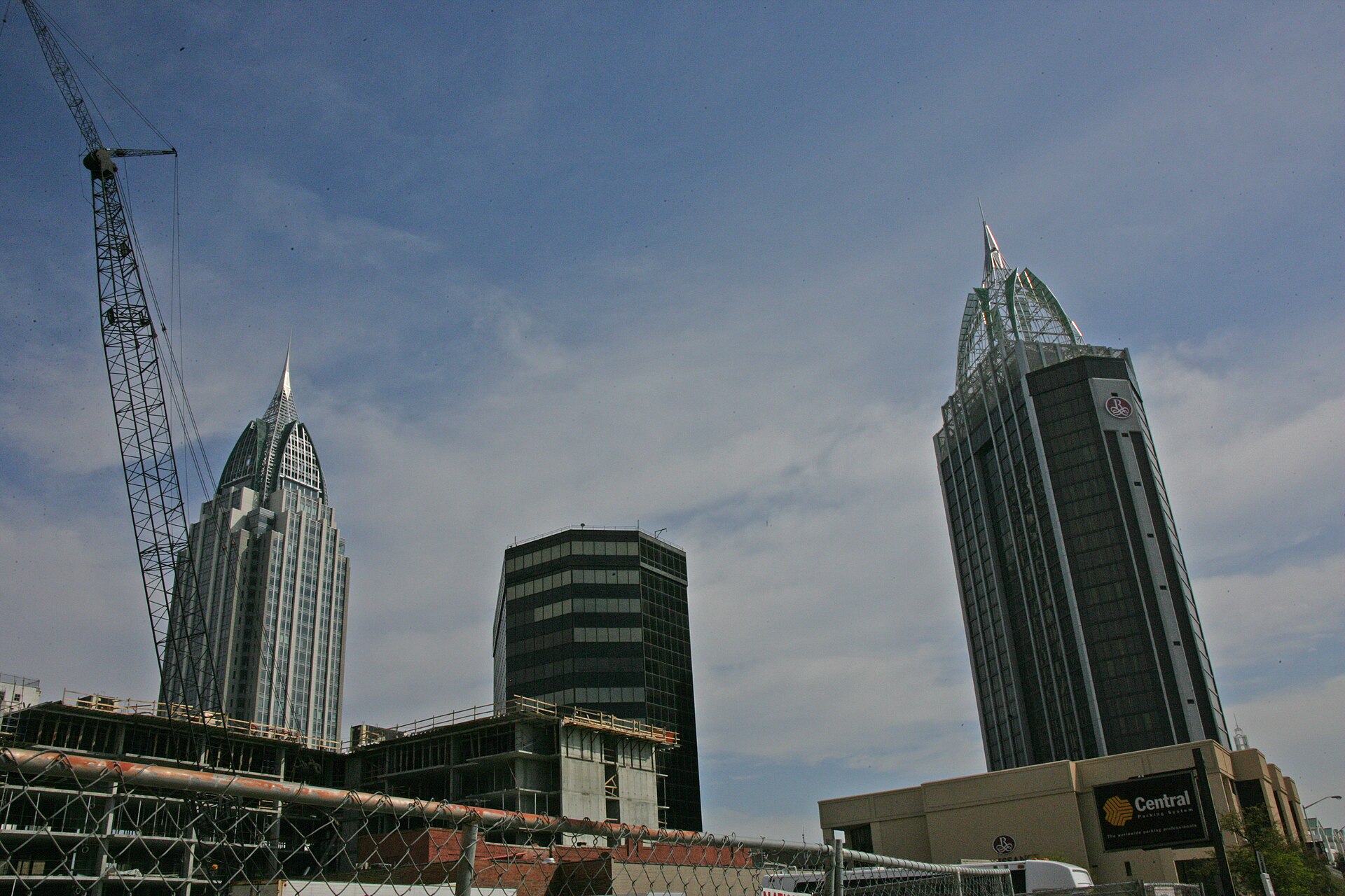 Mobile Alabama skyline March 2008